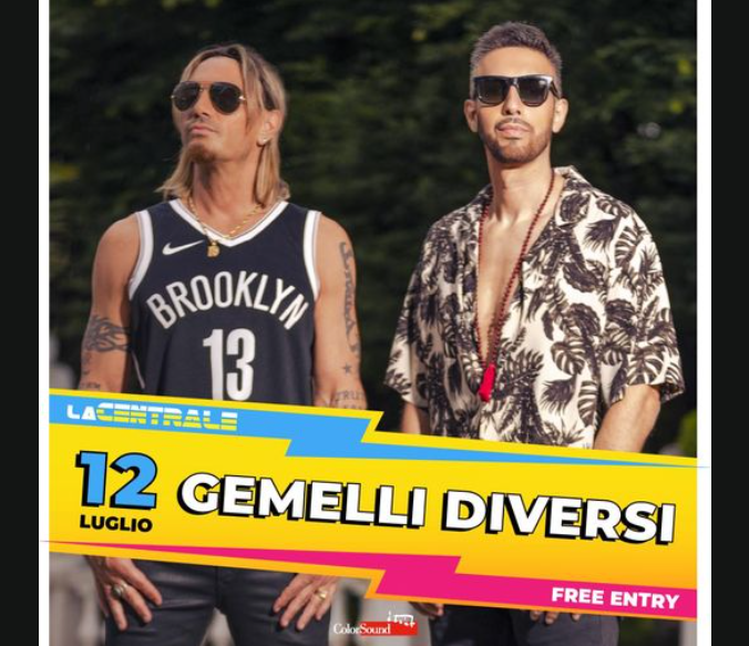 Live/ Alla Centrale la musica dei Gemelli Diversi. L’Imola Summer Fest in programma dal 27 giugno al 14 luglio